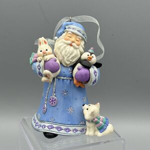 Vtg Hallmark Woodland Friends Keepsake Ornament Santa Christmas Holiday 2002